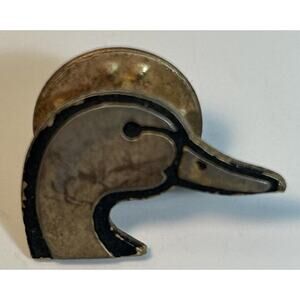 Duck Head Stick Pin Lapel Hat White Duck